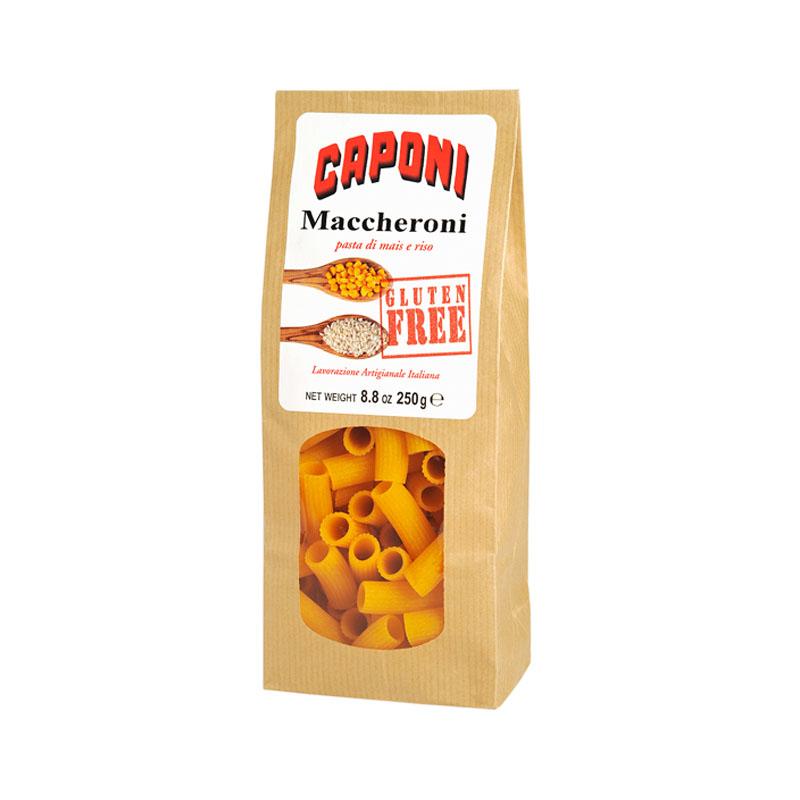 Caponi Gluten Free Maccheroni pasta - 250g - gourmet-de-paris-london