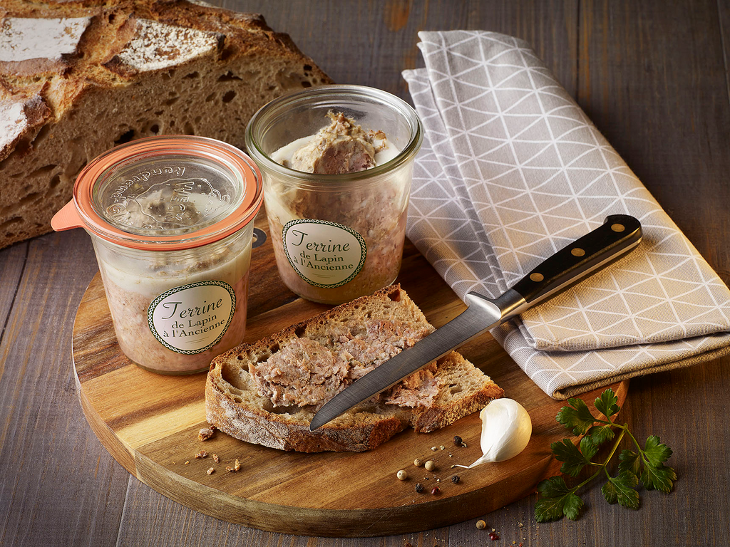 Traditional Rabbit Terrine Glass Jar - 200gr