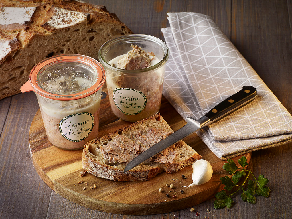 Traditional Rabbit Terrine Glass Jar - 200gr | Gourmet de Paris | The ...