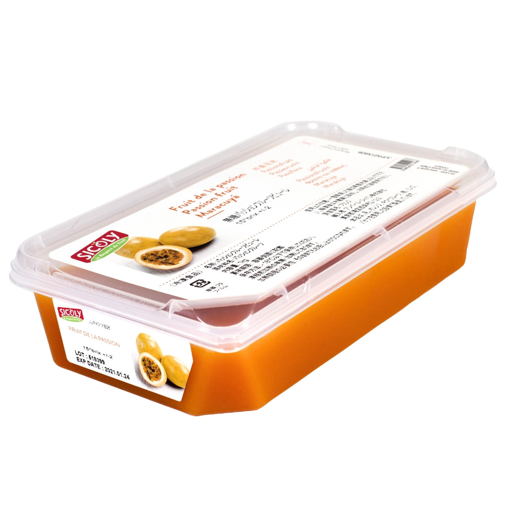 Frozen Passion Fruit Puree - 1kg (Unsweetened, Origin: Peru):