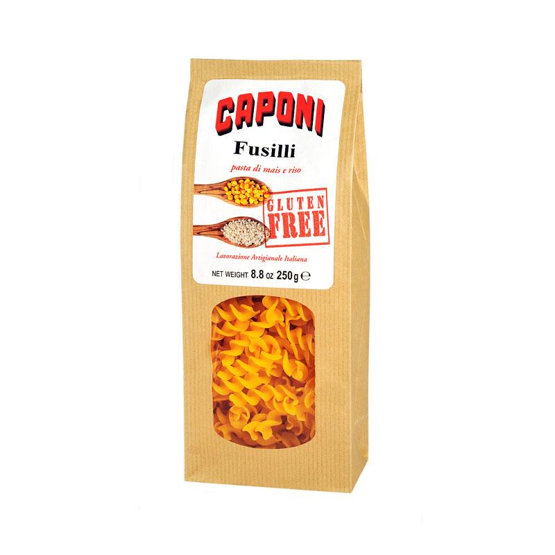 Caponi Gluten Free Fusilli pasta - 250g - gourmet-de-paris-london