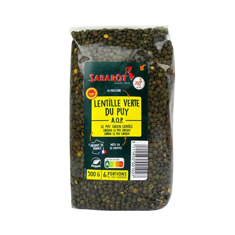Sabarot Puy Green Lentils - 500g - gourmet-de-paris-london