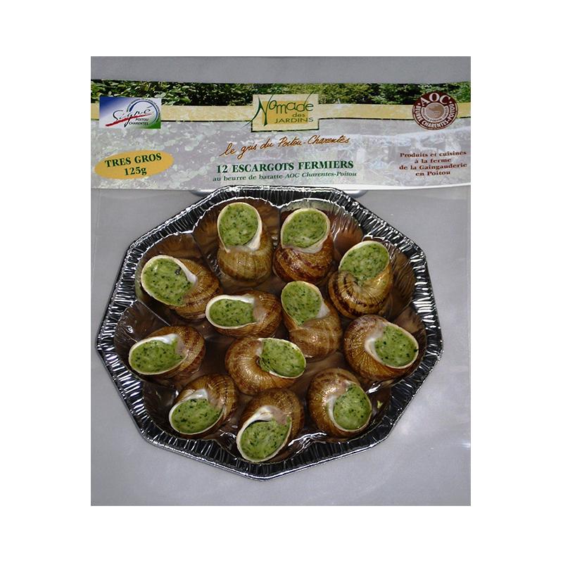 Nomades des Jardins Frozen Escargot Platter - Oven Ready - 125g - gourmet-de-paris-london