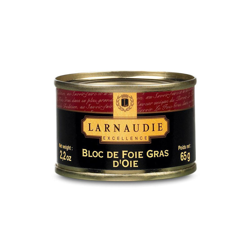 Jean Larnaudie Goose foie gras block - 65g - gourmet-de-paris-london