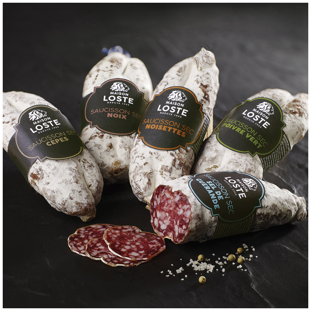 Loste Saucisson With Cep Mushrooms - 250g - gourmet-de-paris-london